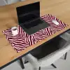 Zebra - Motief - Bordeaux - Rood Muismat XXL klein 681 -sfeer1