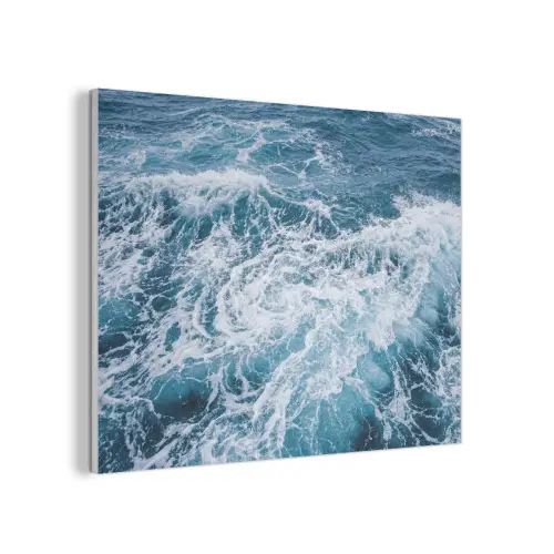 Golven - Oceaan - Blauw PET vilt klein -3d