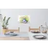 Vaas - Delftsblauw - Madeliefjes Muursticker klein -eettafel