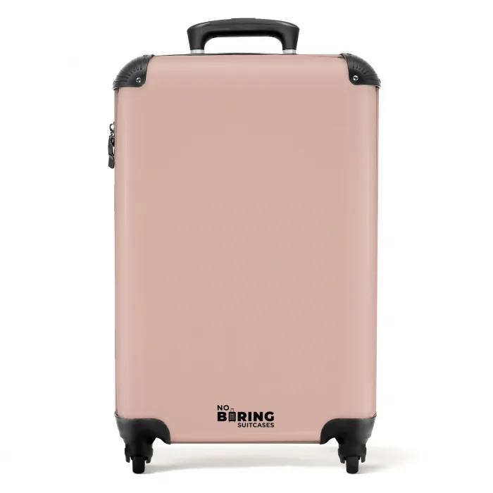 Zachte zalmroze tint NBS - Handbagage koffer - Kinderen Unisex middel -productfoto_recht