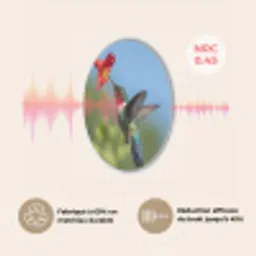 Kolibrie - Bloem - Natuur - Groen Akoestische PET Vilt - Rond klein -USP_FR
