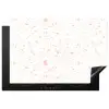 Terrazzo -  Patroon - Wit - Perzik Inductie beschermer vinyl 3mm klein 276 -3d