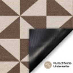 Patroon - Bruin - Vlakken - Driehoek Deurmat klein -antislip_DE
