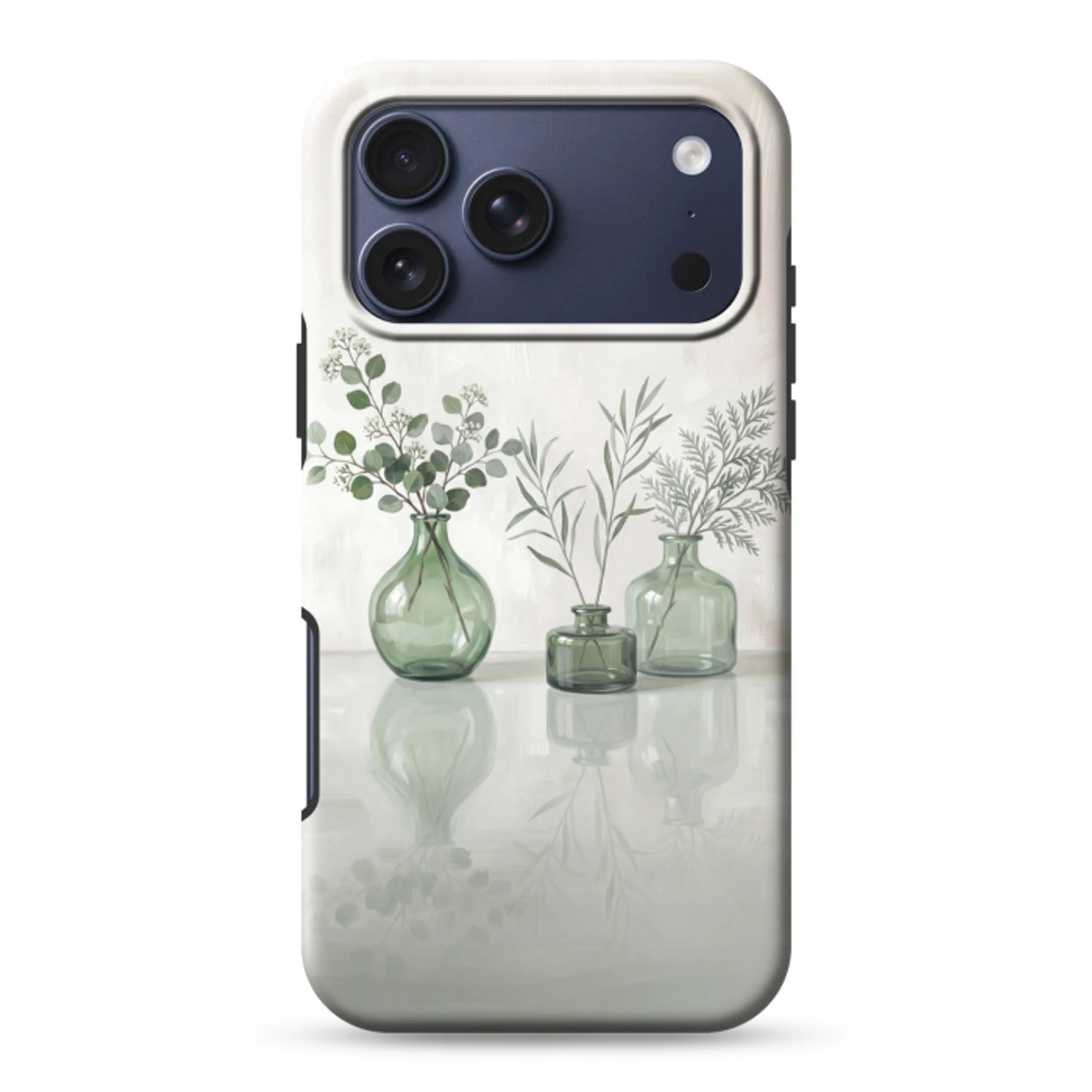 Vazen - Bladeren - Groen Toughcase MagSafe Apple iPhone 17 Pro Max klein -3d