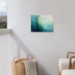 Waterplanten - Vissen - Kleurrijk - Water tuinposter los doek klein -sfeer8