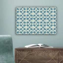 Patroon - Symmetrisch - Blauw canvas 2cm klein 34 -sfeer4