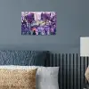 Park - Bomen - Bloemen - Gebouwen poster papier klein -sfeer2
