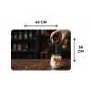 Espresso - Melk - Café Placemat vinyl groot -specs
