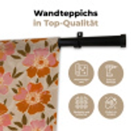 Bloemen - Motief - Retro Wandkleed katoen klein 269 -tsfeer2_DE