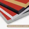 Windhond - Minimalistisch - Rood Textielframe zwart klein -USP_kleurenNL
