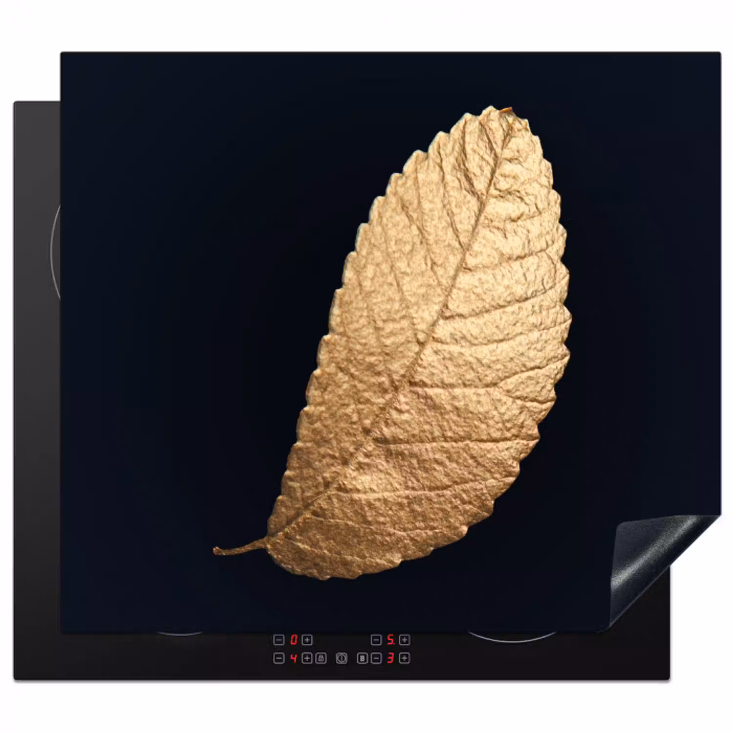 Elegantie in goud Inductie beschermer vinyl 3mm klein -3d