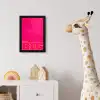Minimalistisch - Roze - Dream big - Grafisch fotolijst zwart zonder passe partout klein -usfeer4_kinderkamer