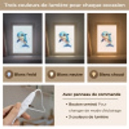Dolfijn - Blauw - Water - Druppels Light Box met kabel (Kinderlampje) klein -USP_lichtkleurFR