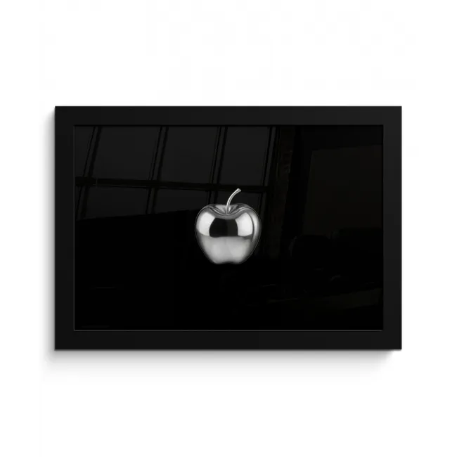 Appel - Metallic - Symmetrisch fotolijst zwart zonder passe partout klein -3d