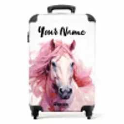 Pastel Praalpaard NBS - Handbagage koffer - Kinderen Unisex middel -productfoto_recht