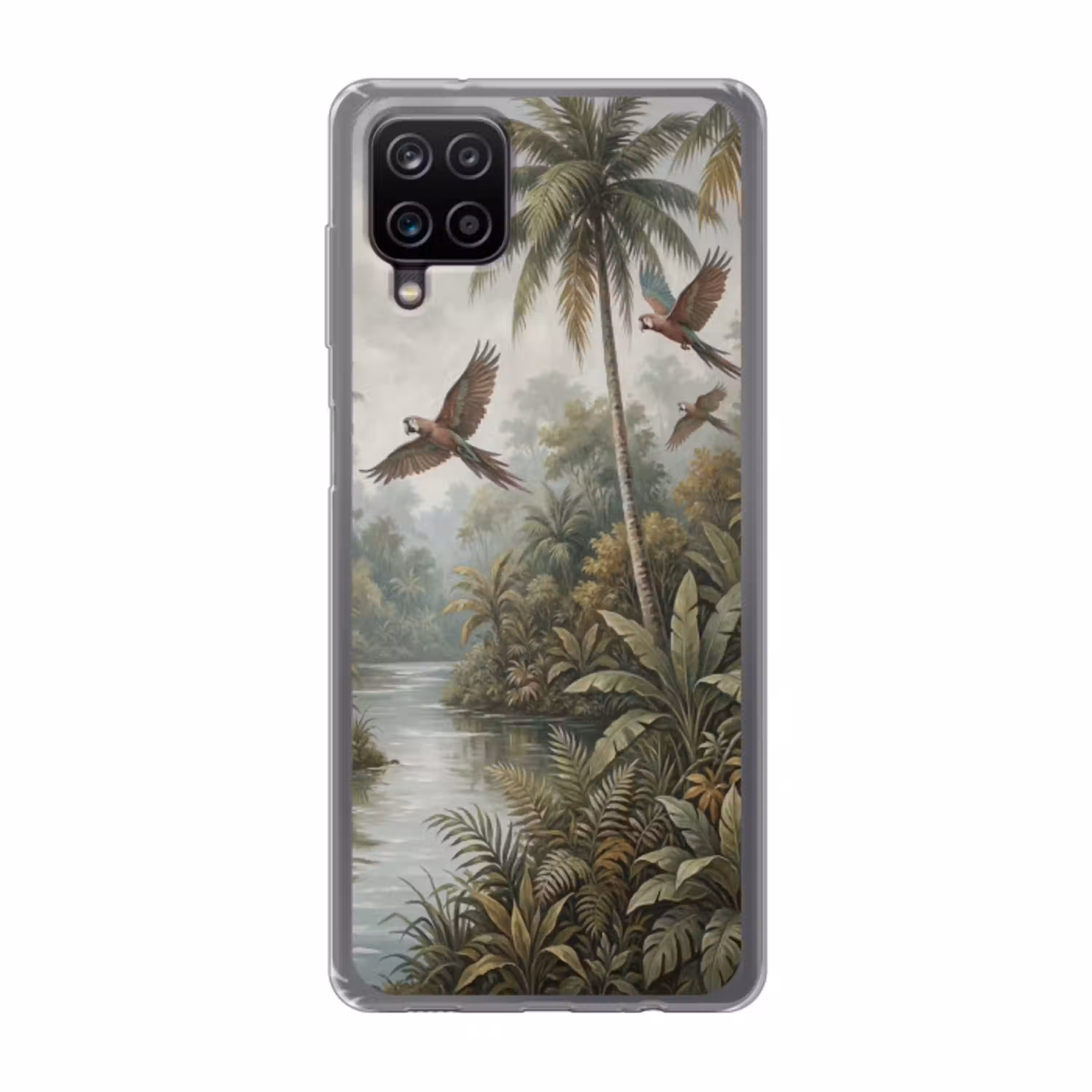 Vogel - Vliegend - Tropisch - Landschap - Klassiek Telefoonhoesje Samsung Galaxy A12 klein -3d