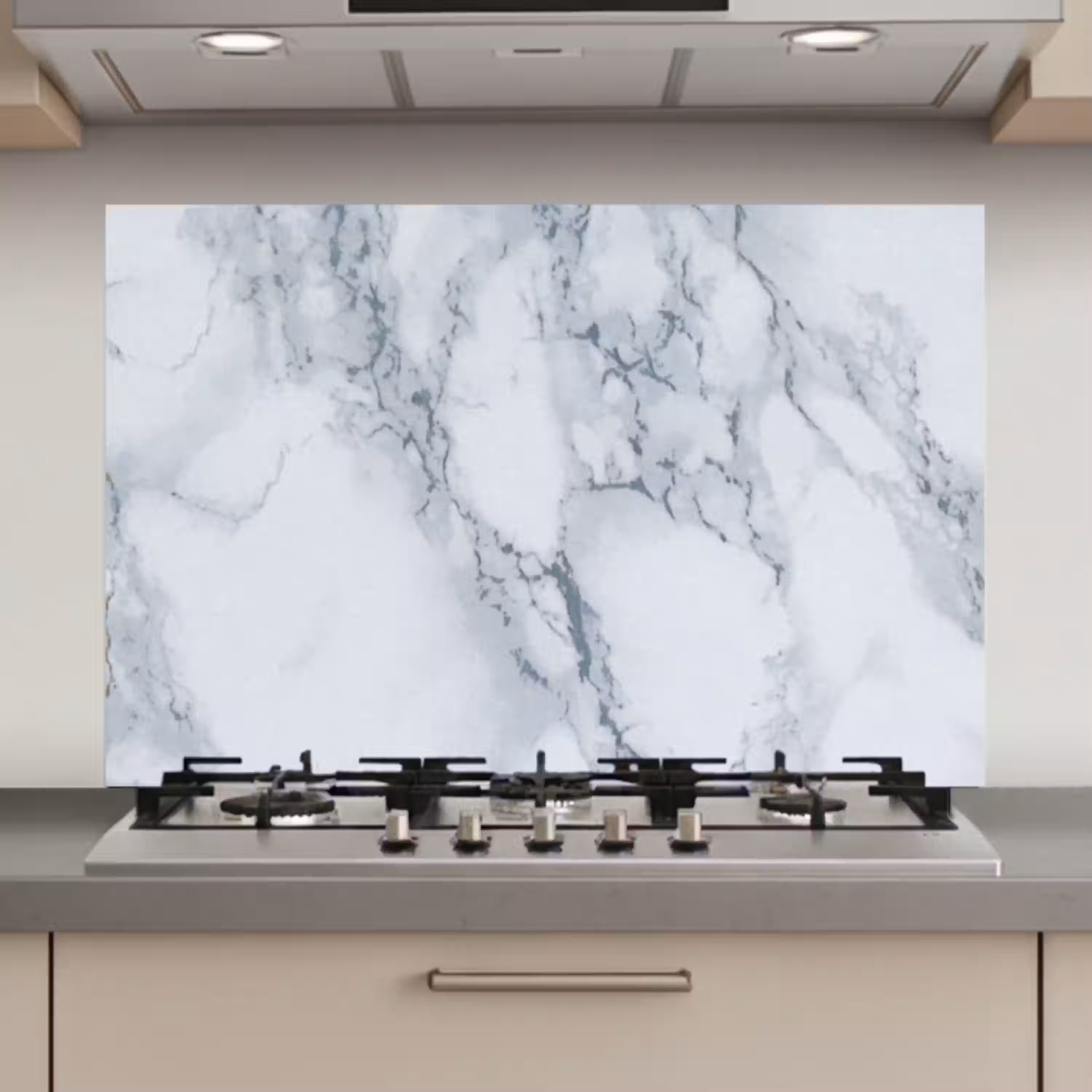 Marmer - Patroon - Gijs - Wit - Marmerlook - Luxe keuken achterwand spatscherm klein -3d_website