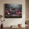 Wijn - Fruit - Stilleven Textielframe zwart klein -sfeer3