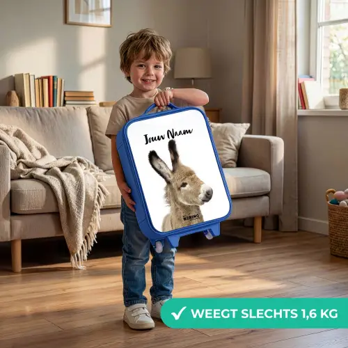 Eddy Ezel Kinderkoffer - Blauw klein -sfeer2_NL