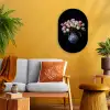Bloemen - Roze - Tulpen - Vaas Wandcirkel Ovaal Forex klein -sfeer4