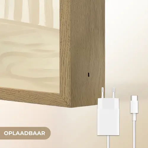 Wijn - Druiven - Kaas - Bladeren Light Box met batterij (Wandlamp) middel -USP_websiteoplaadbaarNL