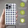 Tegelmotief - Blauw - Wit - Bloem Hoesje iPhone 16 Pro Max met koord klein 804 -sfeer2_NL