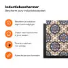 Floraal - Ornament - Blauw Inductie beschermer vinyl 3mm klein 276 -zzzzzzz-td-ups