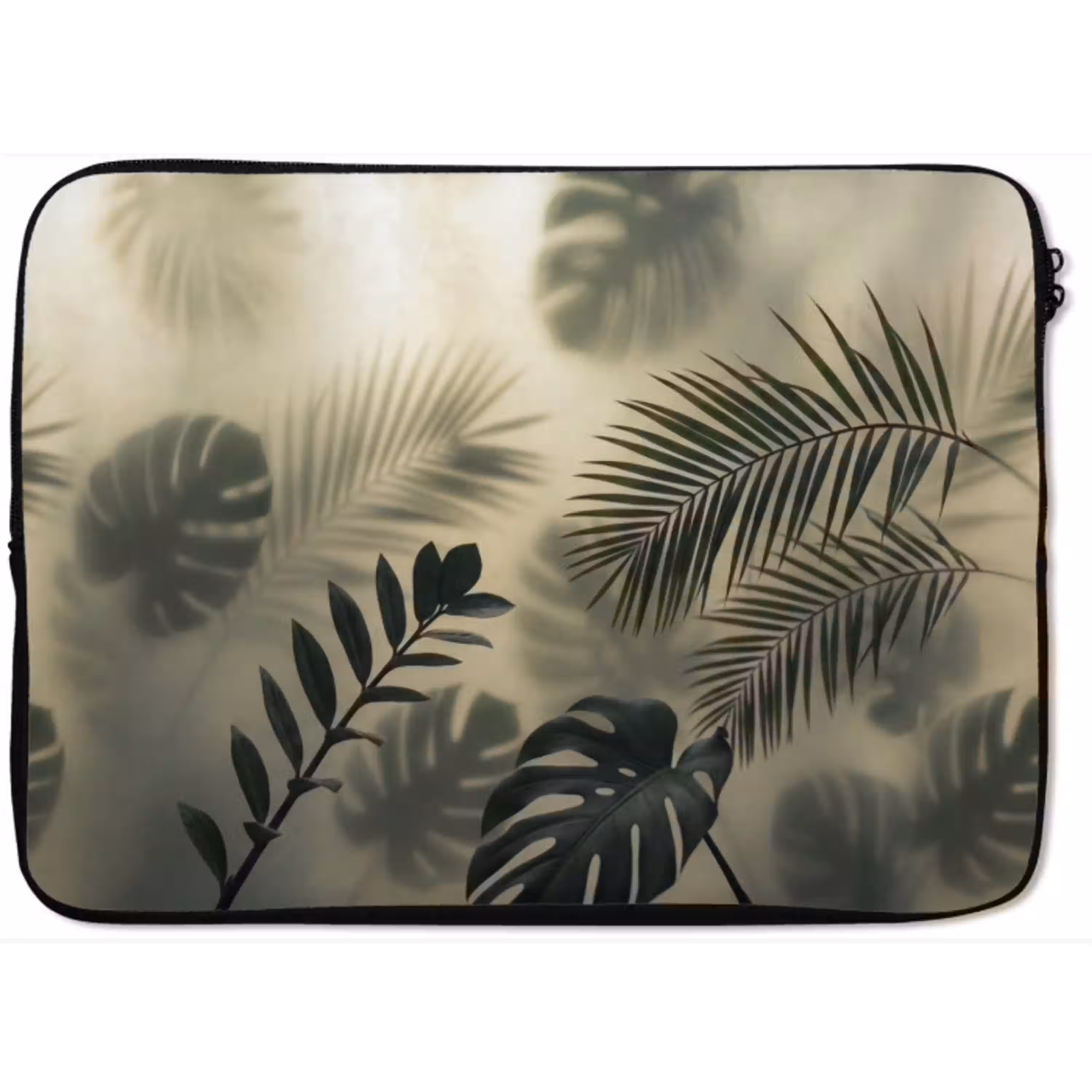 Planten - Bladeren - Schaduwen - Groen - Modern laptophoes neopreen klein -zkaufland3dotto