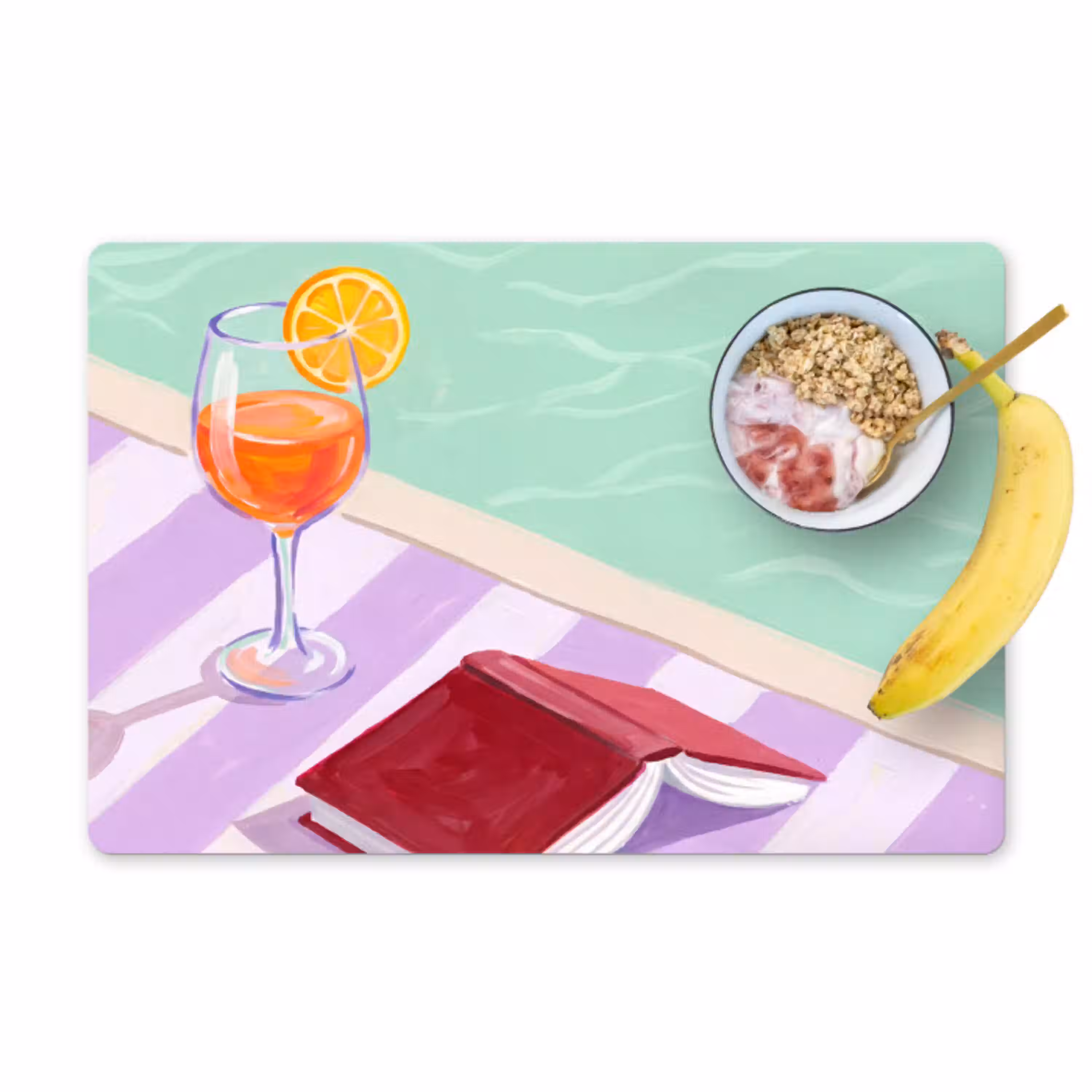 Cocktail - Zwembad - Zomer Placemat vinyl groot -zzzproduct_Kitchenyeah-website