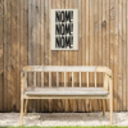 Japandi - Decoratie - Vintage - Zwart Tuinposter op houten frame 2 cm dik klein -sfeer4