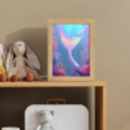 Zeemeerminnenstaart - Koraal - Water Light Box met kabel klein -sfeer2_kind