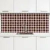 Stippen - Patroon - Bruin keuken achterwand 2 middel 871 -3d