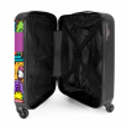 Monster met 1 Oog NBS - Handbagage koffer - Kinderen Unisex middel -binnenkant