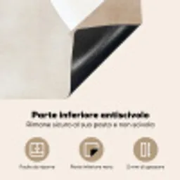 Bruin - Japandi - Abstract Inductie beschermer vinyl 3mm middel -zzzsfeer4_ITA