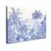 Tropisch - Jungle - Blauw canvas 2cm klein -z3d