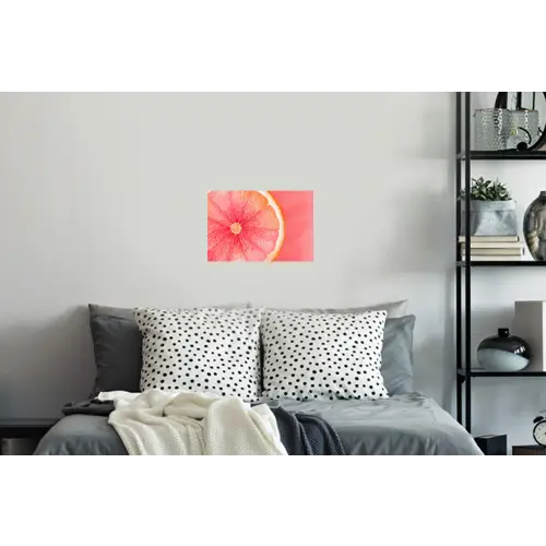 Grapefruit - Roze - Levendig Muursticker klein -slaapkamer