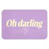 Oh darling - Hart - Paars Badmat klein -3d