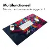 Abstract - Explosie - Neonkleuren Muismat XXL klein -sfeer4