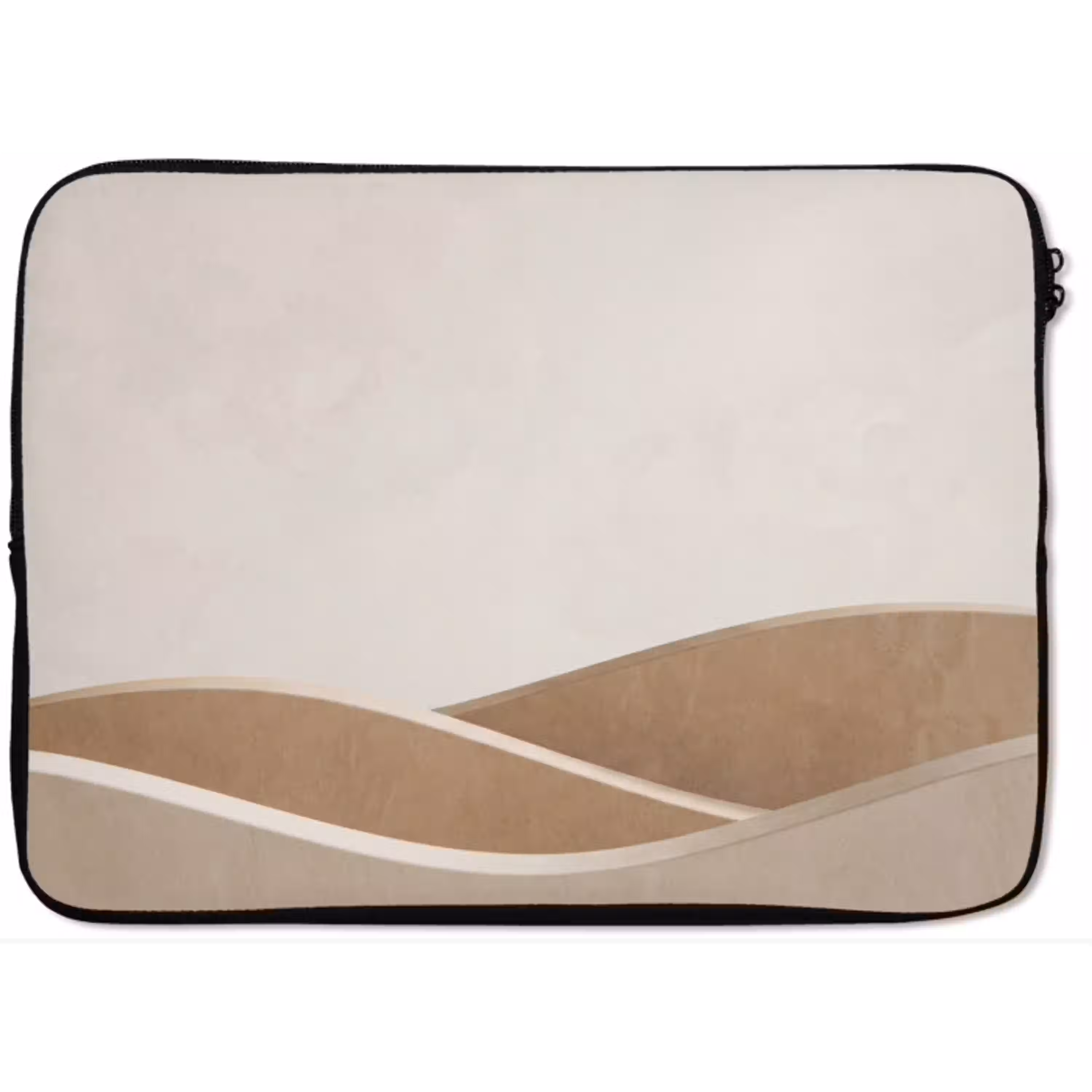 Abstract - Golven - Modern - Beige laptophoes neopreen klein -zkaufland3dotto