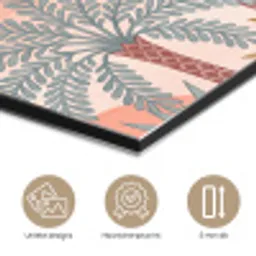 Illustratie - Palmbomen - Kleurrijk aluminium wit klein -closeup_NL