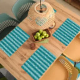 Zwembad - Strepen - Groen Placemat vinyl groot 368 -zzsfeer5_Kitchenyeah-website