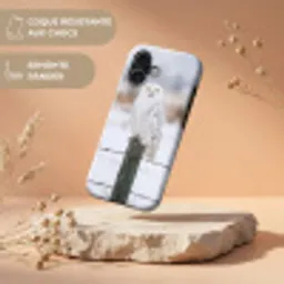Sneeuwuil - Hek - Sneeuw - Wit Toughcase MagSafe Apple iPhone 17 klein -USP_RandenV_FR