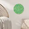 Peren - Groen - Roze Wandcirkel kunststof plaat 5mm dik klein 188 -sfeer5