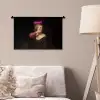 Quote - Neon - vrouw Wandkleed katoen klein -sfeer4