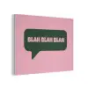 Roze - Tekstwolk - Groen - BLAH BLAH BLAH PET vilt klein -3d