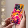 Vrouw - Zonnebril - Abstract - Oranje Telefoonhoesje iPhone 17 Pro klein -sfeer3_NL