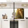 Bos - Herfst - Zon - Landschap - Natuur - Bomen - Bladeren keuken achterwand 2 middel -voor-na2_NL