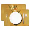 Bladeren - Boeket - Bloemen - Geel Placemat vinyl groot -zzsfeer2_Kitchenyeah-website
