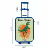 Dino - Natuur - Groen Kinderkoffer - Blauw klein -productfoto_formaten