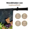 Groente - Kruiden - Wiegemes - Ui - Specerijen - Rustiek Wandkleed katoen klein -sfeer2